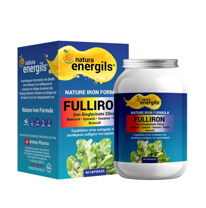FULLIRON® - Σίδηρος + Βιταμίνη C + Φυλλικό οξύ για Μέγιστη Απορρόφηση